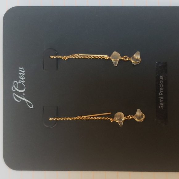 J. Crew Jewelry - NWT J. Crew Quartz Threader Earrings